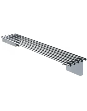 Tubular wall mounted shelf inox VTS1240