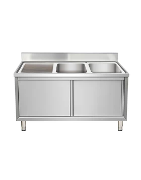 Double Sink Inox 160 cm (R)