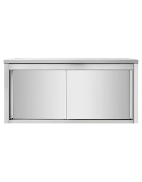 Inox Glass Wall Cabinet 120 cm