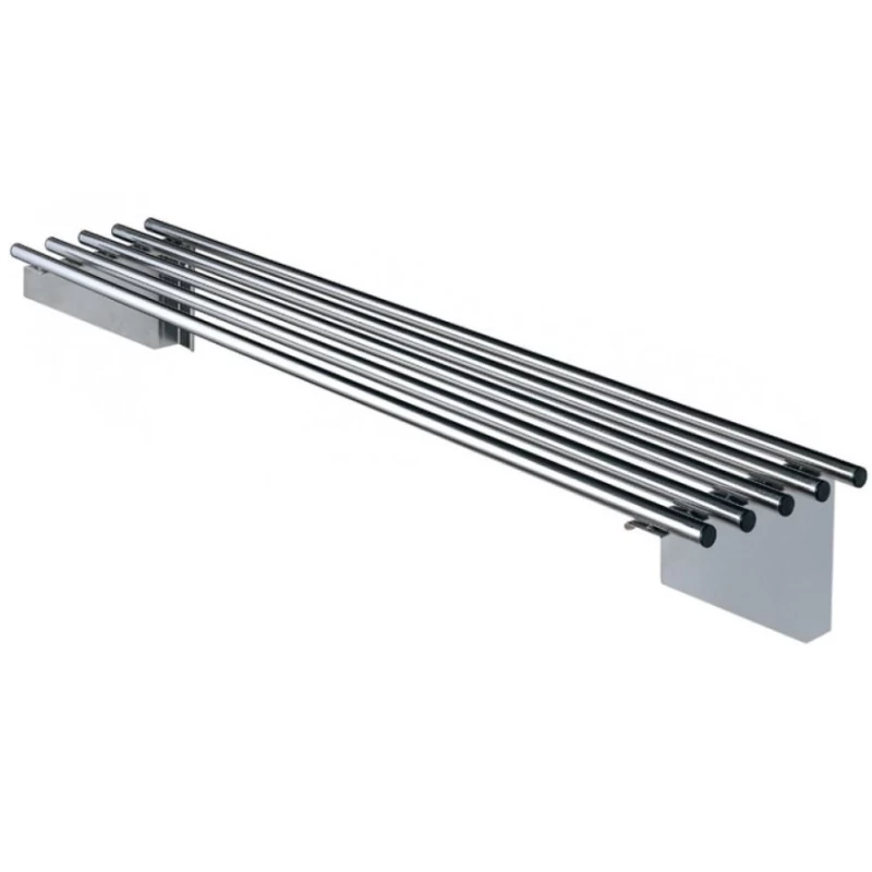 Tubular wall mounted shelf inox VTS1530