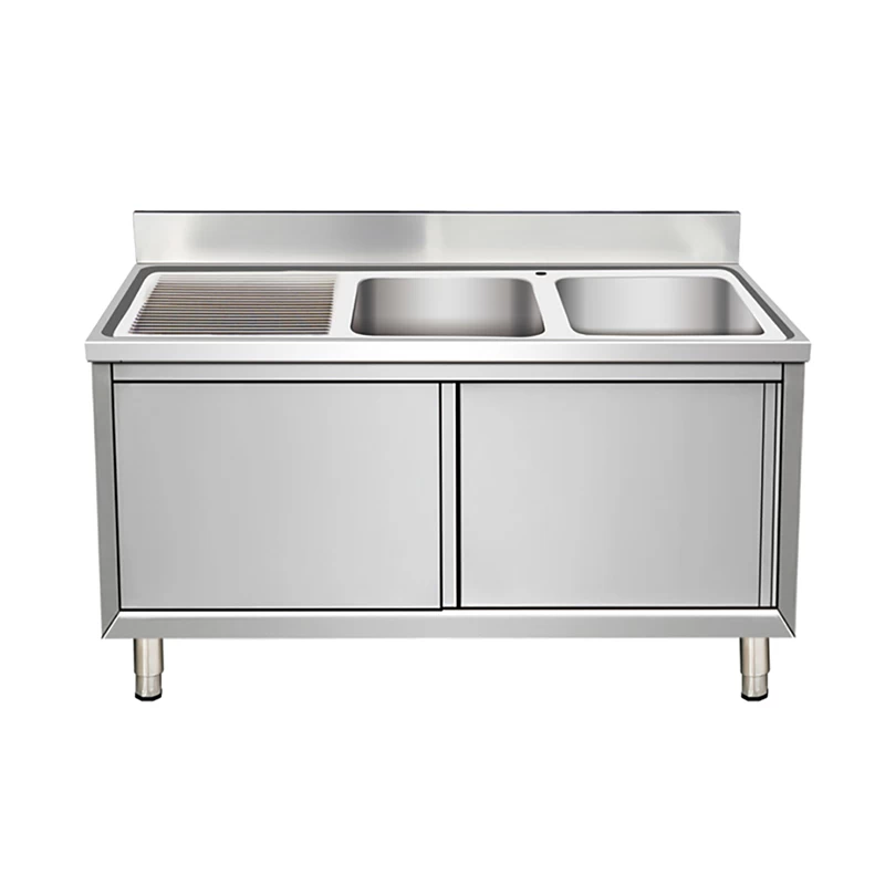 Double Sink Inox 180cm (R)