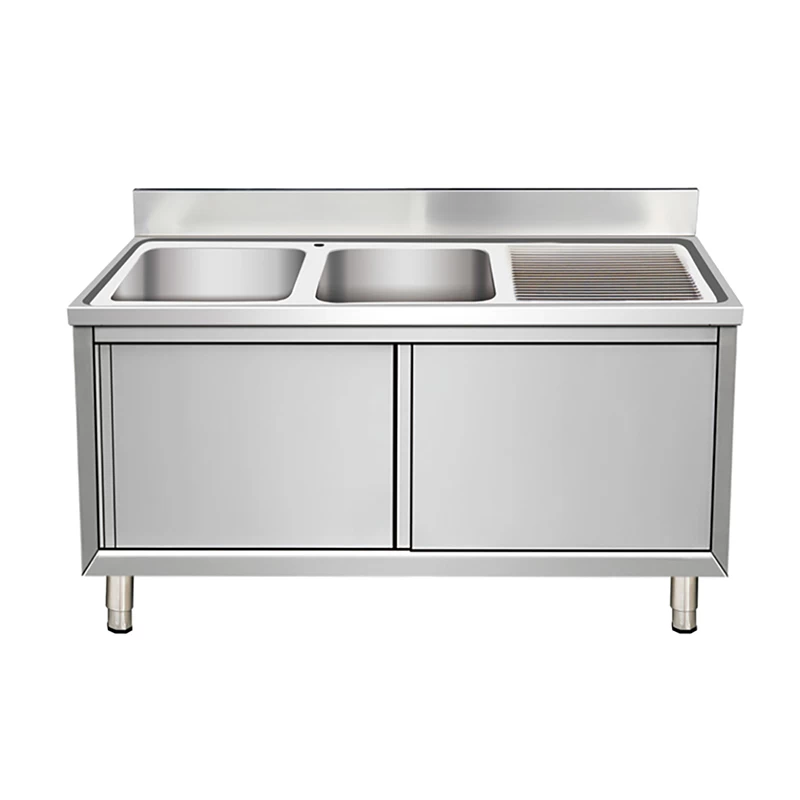 Double Sink Inox 160 cm (L)